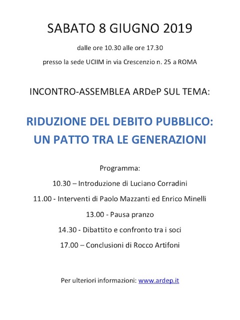 Programma SABATO 8 GIUGNO 2019